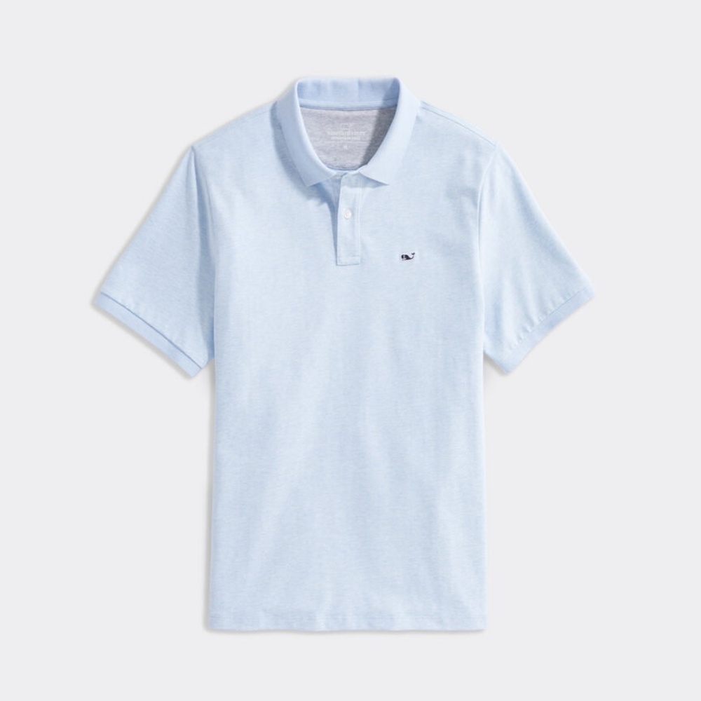 Vineyard Vines Edgartown Pique Short Sleeve Mens Polo Jake Blue L
